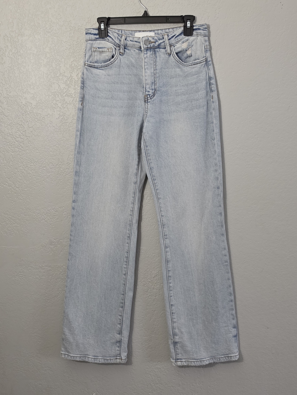 Vervet 90s Vintage Flare Stretch Jean High-Rise Wide Leg Light Wash Women 27 - Picture 3 of 9